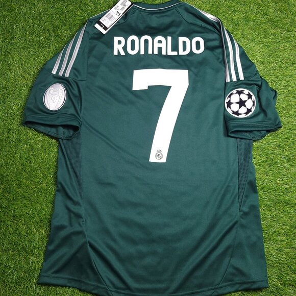 Cristiano Ronaldo Real Madrid 2012 2013 UEFA Soccer Third Jersey Shirt BNWT M - Picture 1 of 10
